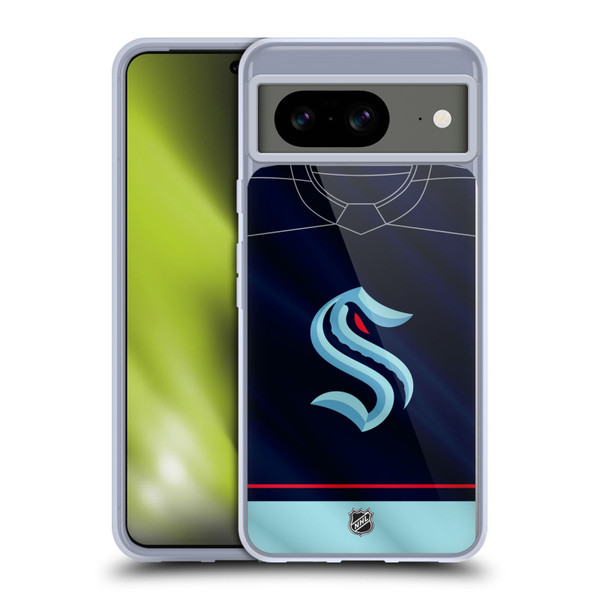 NHL Seattle Kraken Jersey Soft Gel Case for Google Pixel 8