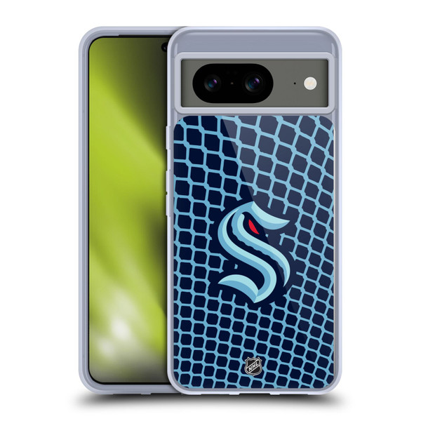 NHL Seattle Kraken Net Pattern Soft Gel Case for Google Pixel 8