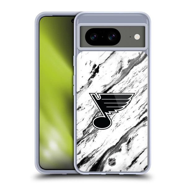 NHL St Louis Blues Marble Soft Gel Case for Google Pixel 8