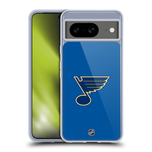 NHL St Louis Blues Plain Soft Gel Case for Google Pixel 8