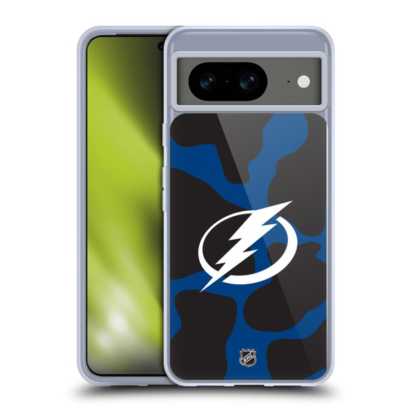 NHL Tampa Bay Lightning Cow Pattern Soft Gel Case for Google Pixel 8