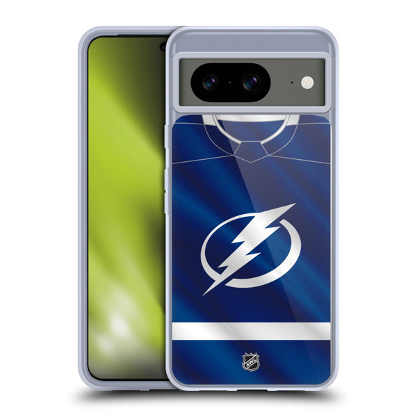 NHL Tampa Bay Lightning Jersey Soft Gel Case for Google Pixel 8