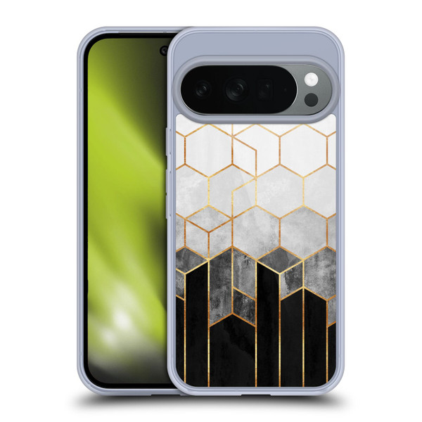 Elisabeth Fredriksson Sparkles Charcoal Hexagons Soft Gel Case for Google Pixel 10