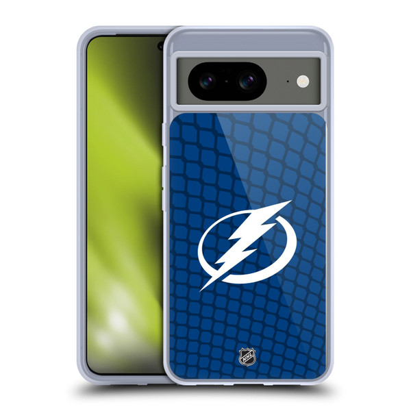 NHL Tampa Bay Lightning Net Pattern Soft Gel Case for Google Pixel 8