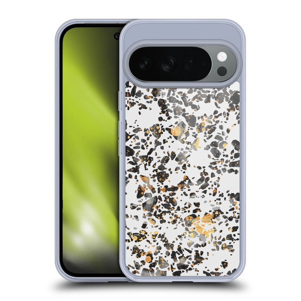 Elisabeth Fredriksson Sparkles Gold Speckled Terrazzo Soft Gel Case for Google Pixel 10