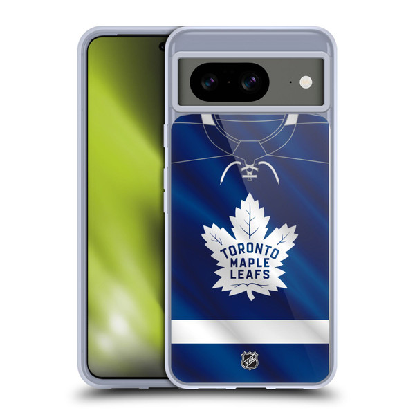 NHL Toronto Maple Leafs Jersey Soft Gel Case for Google Pixel 8