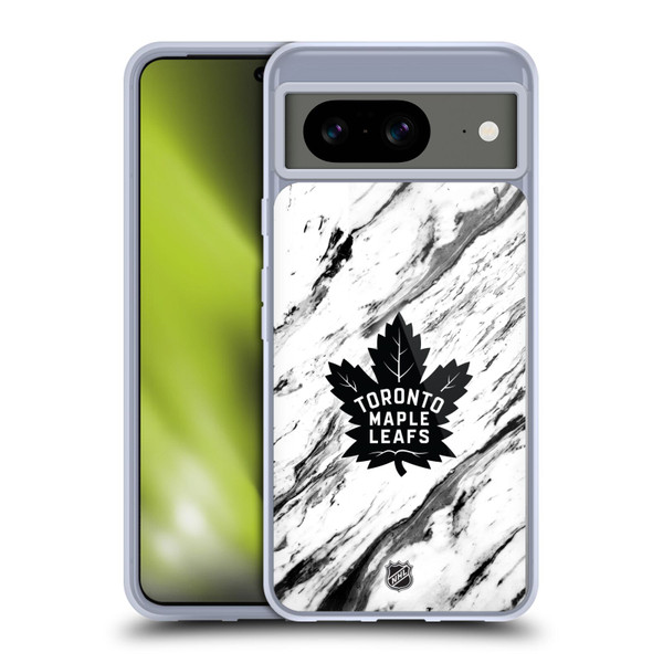 NHL Toronto Maple Leafs Marble Soft Gel Case for Google Pixel 8