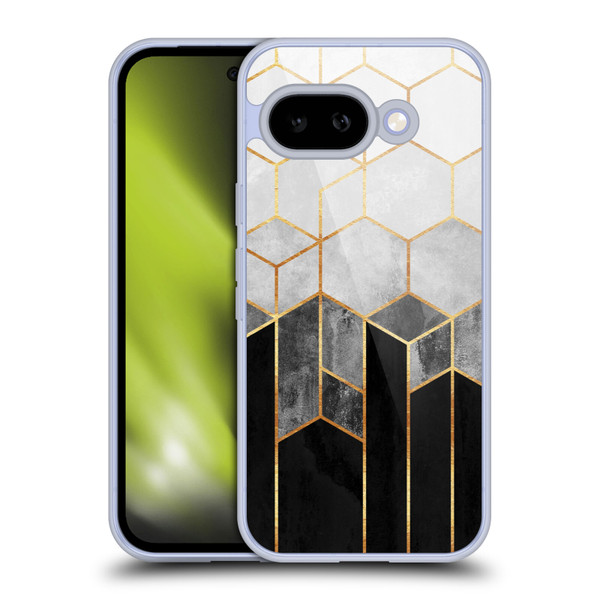 Elisabeth Fredriksson Sparkles Charcoal Hexagons Soft Gel Case for Google Pixel 9A