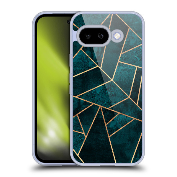 Elisabeth Fredriksson Sparkles Deep Teal Stone Soft Gel Case for Google Pixel 9A