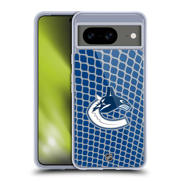 NHL Vancouver Canucks Net Pattern Soft Gel Case for Google Pixel 8