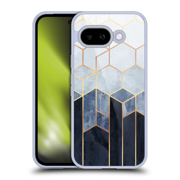 Elisabeth Fredriksson Sparkles Soft Blue Hexagons Soft Gel Case for Google Pixel 9A