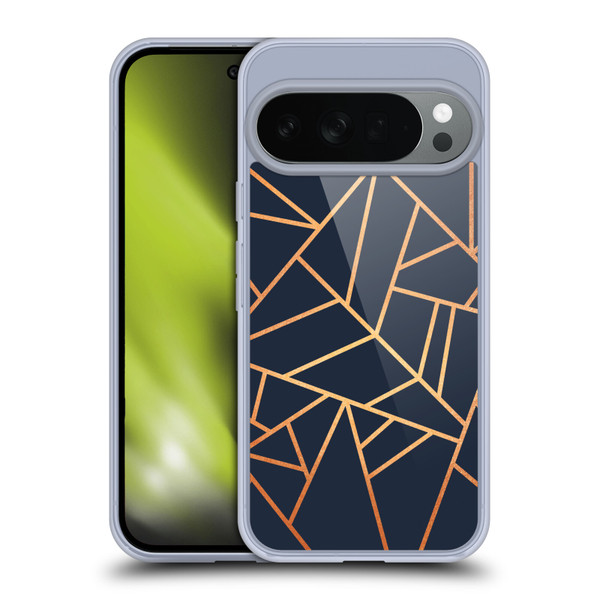 Elisabeth Fredriksson Stone Collection Copper And Midnight Navy Soft Gel Case for Google Pixel 10