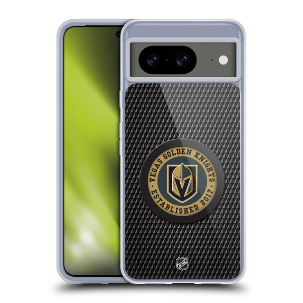 NHL Vegas Golden Knights Puck Texture Soft Gel Case for Google Pixel 8
