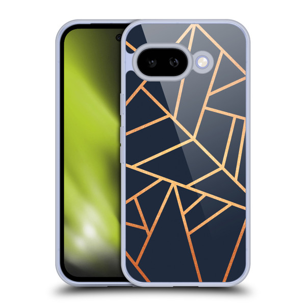 Elisabeth Fredriksson Stone Collection Copper And Midnight Navy Soft Gel Case for Google Pixel 9A