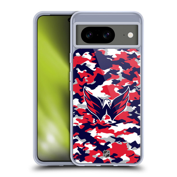 NHL Washington Capitals Camouflage Soft Gel Case for Google Pixel 8