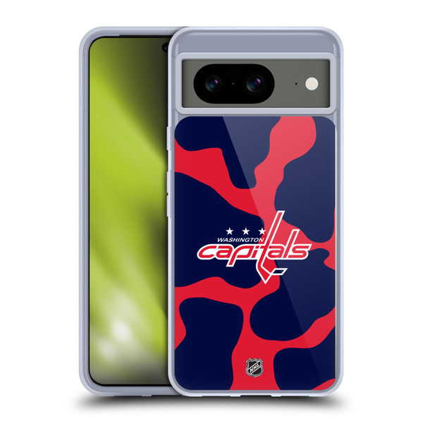 NHL Washington Capitals Cow Pattern Soft Gel Case for Google Pixel 8