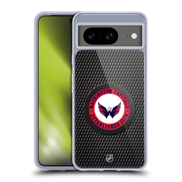 NHL Washington Capitals Puck Texture Soft Gel Case for Google Pixel 8