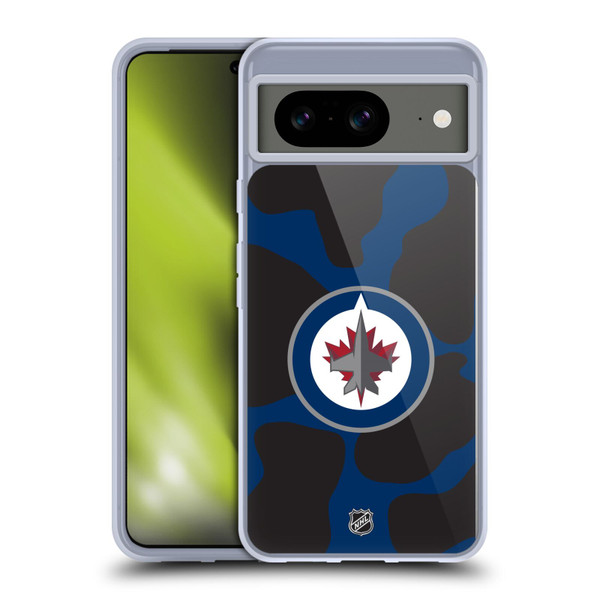 NHL Winnipeg Jets Cow Pattern Soft Gel Case for Google Pixel 8