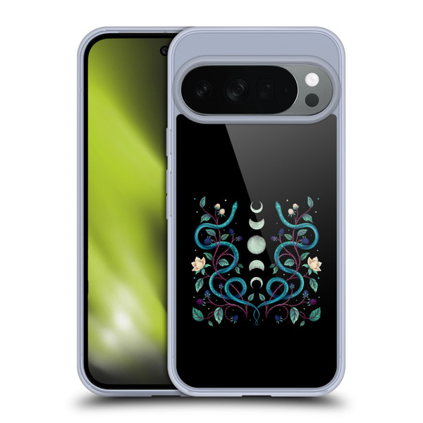 Episodic Drawing Illustration Animals Serpent Moon Soft Gel Case for Google Pixel 10