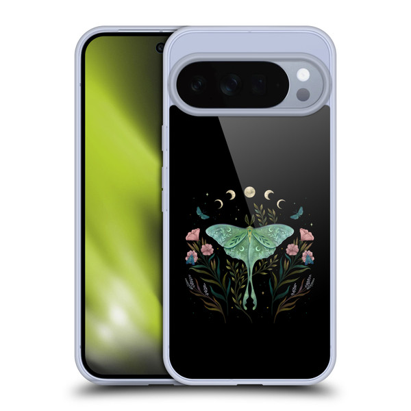 Episodic Drawing Illustration Animals Moth and Flowers Soft Gel Case for Google Pixel 10 Pro XL