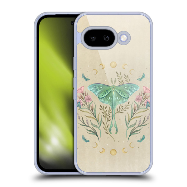 Episodic Drawing Illustration Animals Moth, Butterflies, & Flowers Soft Gel Case for Google Pixel 9A
