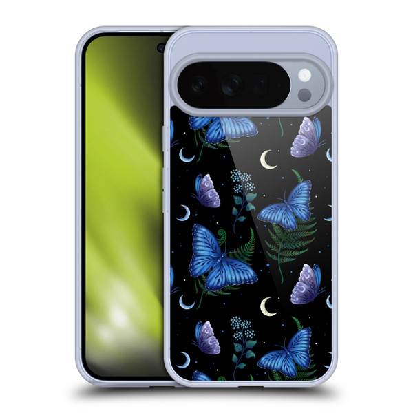 Episodic Drawing Pattern Blue Morpho Butterfly Soft Gel Case for Google Pixel 10 Pro XL