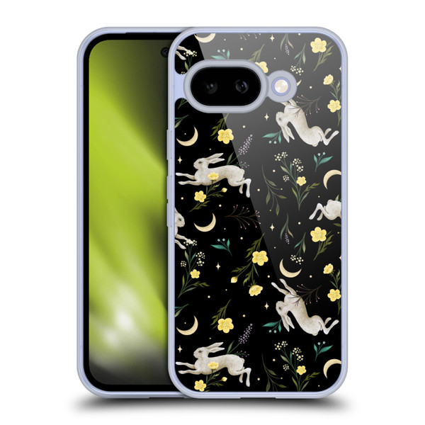 Episodic Drawing Pattern Bunny Night Soft Gel Case for Google Pixel 9A