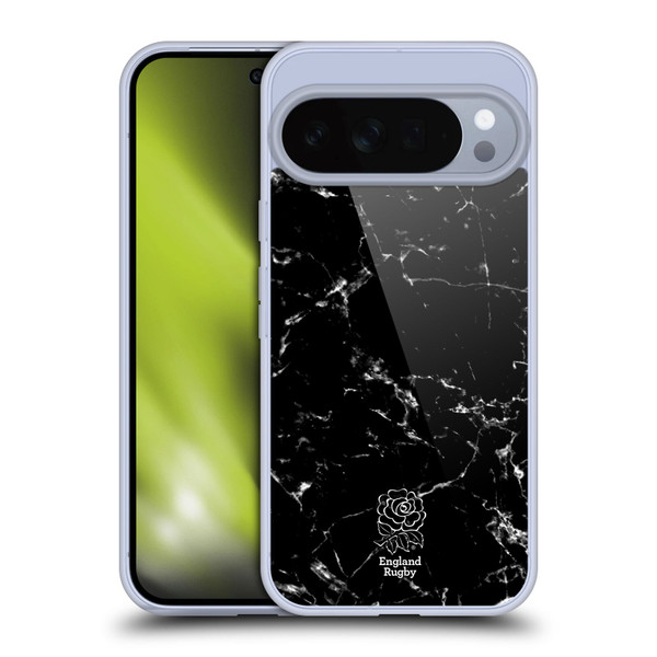 England Rugby Union Marble Black Soft Gel Case for Google Pixel 10 Pro XL