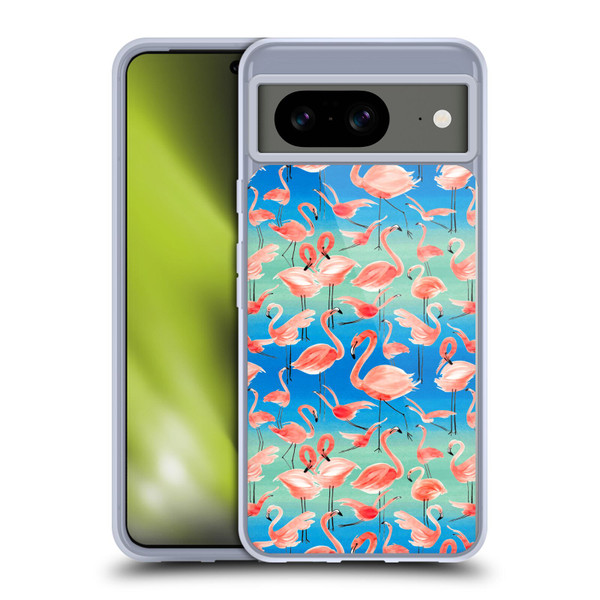 Ninola Patterns Flamingos Soft Gel Case for Google Pixel 8