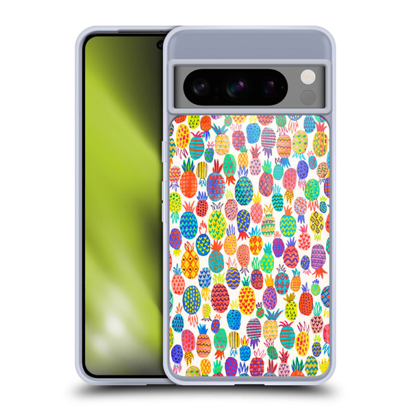 Ninola Patterns Cute Pineapples Soft Gel Case for Google Pixel 8 Pro