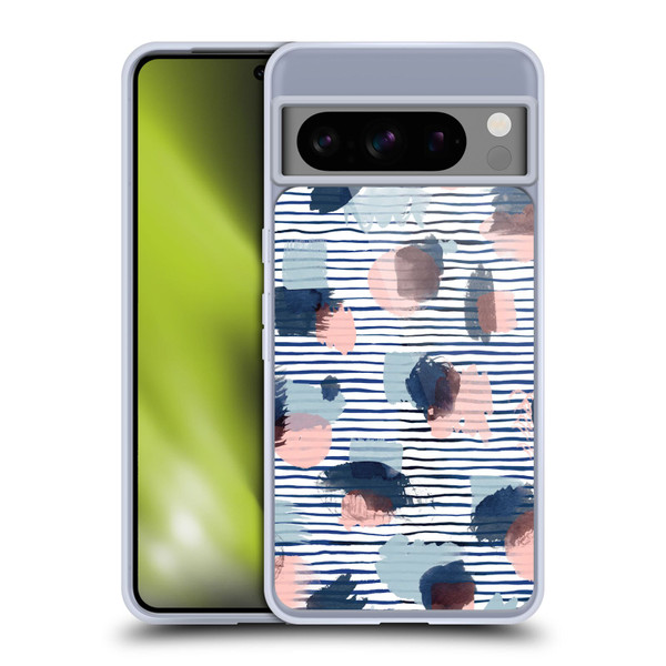 Ninola Patterns Graphic Thoughts Dots Blue Soft Gel Case for Google Pixel 8 Pro