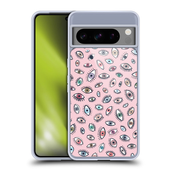 Ninola Patterns 4 Eyes Pink Soft Gel Case for Google Pixel 8 Pro