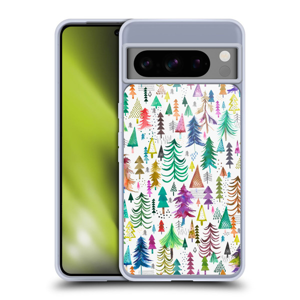 Ninola Patterns 4 Colourful Pines Soft Gel Case for Google Pixel 8 Pro
