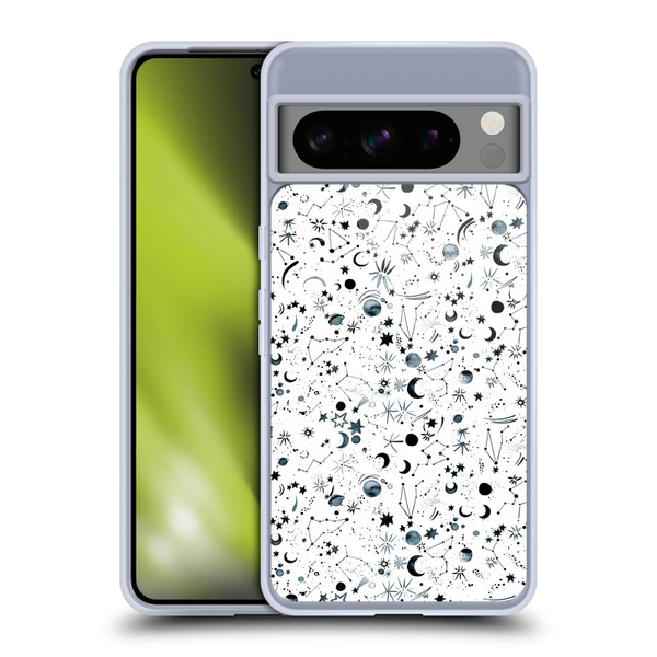 Ninola Patterns 4 Astrology Space White Soft Gel Case for Google Pixel 8 Pro