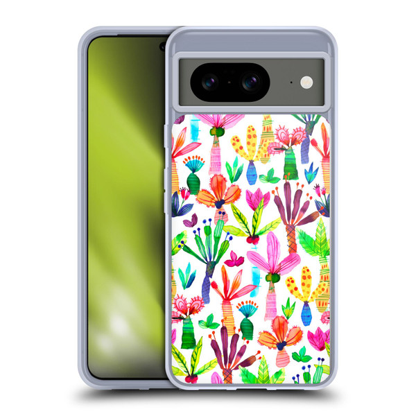 Ninola Summer Patterns Palms Garden Soft Gel Case for Google Pixel 8