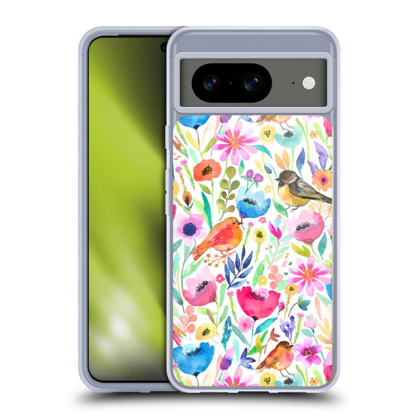 Ninola Summer Patterns Whimsical Birds Soft Gel Case for Google Pixel 8