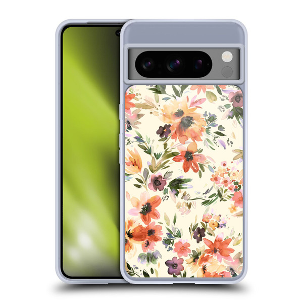 Ninola Spring Floral Painterly Flowers Soft Gel Case for Google Pixel 8 Pro