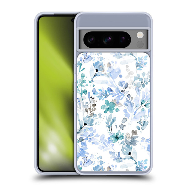 Ninola Wild Grasses Blue Plants Soft Gel Case for Google Pixel 8 Pro