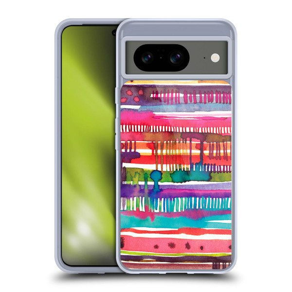 Ninola Watercolor Prints Lines Soft Gel Case for Google Pixel 8