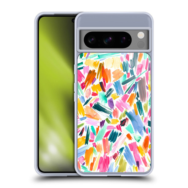 Ninola Watercolor Prints Scribble Soft Gel Case for Google Pixel 8 Pro