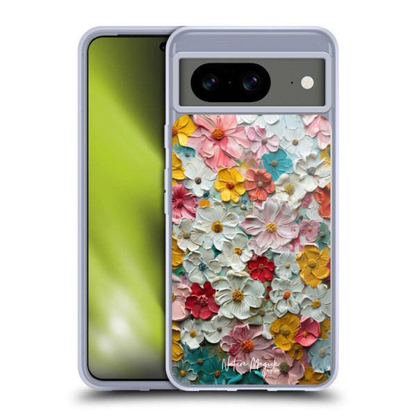 Nature Magick Paint Blobs Colorful Soft Gel Case for Google Pixel 8