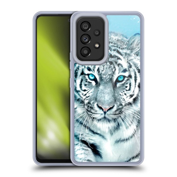 Aimee Stewart Animals White Tiger Soft Gel Case for Samsung Galaxy A53 5G (2022)