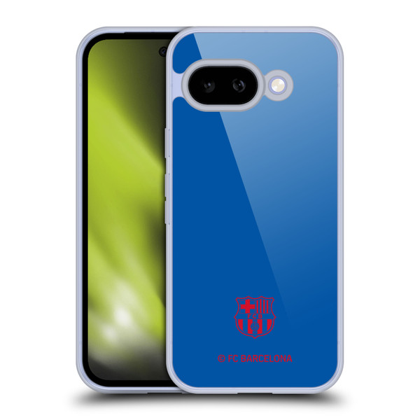 FC Barcelona Crest Patterns Blue Soft Gel Case for Google Pixel 9A