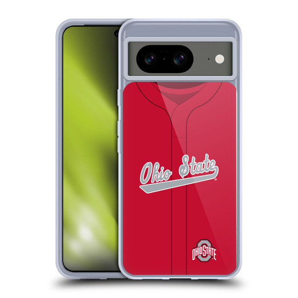 Ohio State University Jersey Baseball Away Soft Gel Case for Google Pixel 8