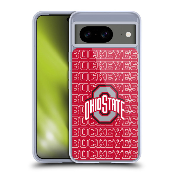 Ohio State University Logo Outline Buckeyes Soft Gel Case for Google Pixel 8
