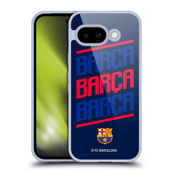 FC Barcelona Graphics Barca Type Soft Gel Case for Google Pixel 9A