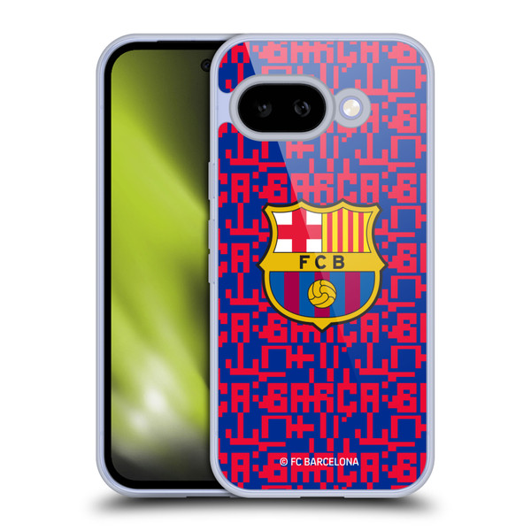 FC Barcelona Graphics Pattern Soft Gel Case for Google Pixel 9A