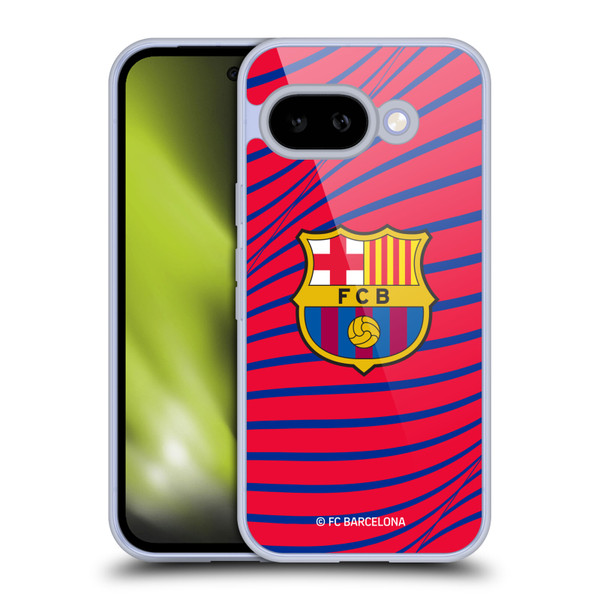 FC Barcelona Graphics Texture Soft Gel Case for Google Pixel 9A