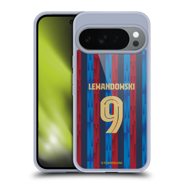 FC Barcelona 2022/23 Players Home Kit Robert Lewandowski Soft Gel Case for Google Pixel 10
