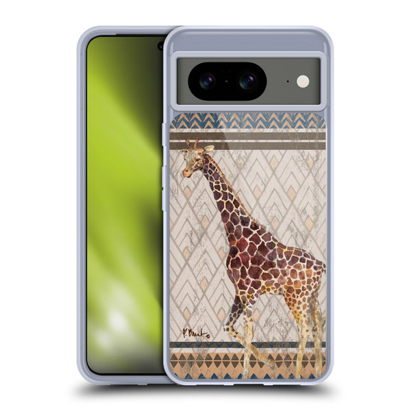 Paul Brent Animals Tribal Giraffe Soft Gel Case for Google Pixel 8